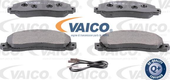 VAICO V46-0146 - Тормозные колодки, дисковые, комплект www.autospares.lv