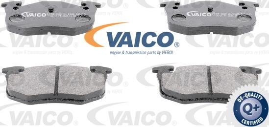 VAICO V46-0162 - Тормозные колодки, дисковые, комплект www.autospares.lv