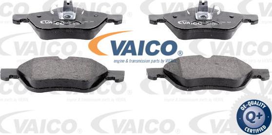 VAICO V46-0134 - Тормозные колодки, дисковые, комплект www.autospares.lv