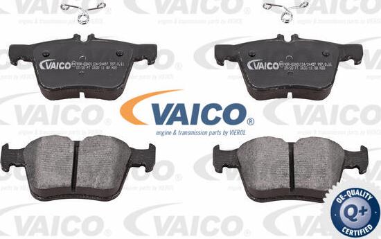 VAICO V10-9891 - Тормозные колодки, дисковые, комплект www.autospares.lv