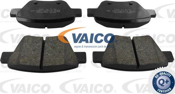 VAICO V10-0769 - Тормозные колодки, дисковые, комплект www.autospares.lv