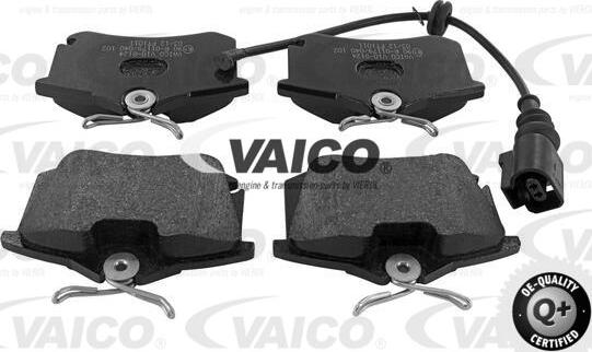 VAICO V10-8124 - Тормозные колодки, дисковые, комплект www.autospares.lv