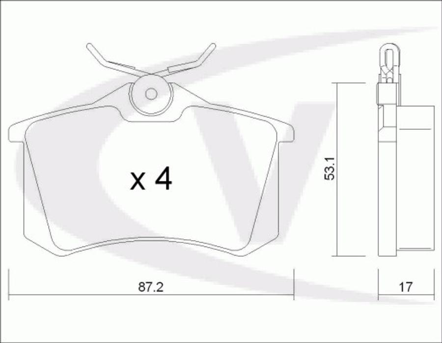 VAICO V108171 - Bremžu uzliku kompl., Disku bremzes www.autospares.lv