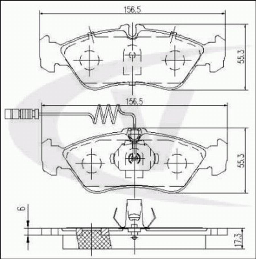 VAICO V30-8143-1 - Brake Pad Set, disc brake www.autospares.lv