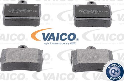 VAICO V30-8123 - Bremžu uzliku kompl., Disku bremzes www.autospares.lv