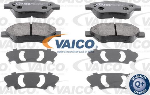 VAICO V24-0099 - Тормозные колодки, дисковые, комплект www.autospares.lv