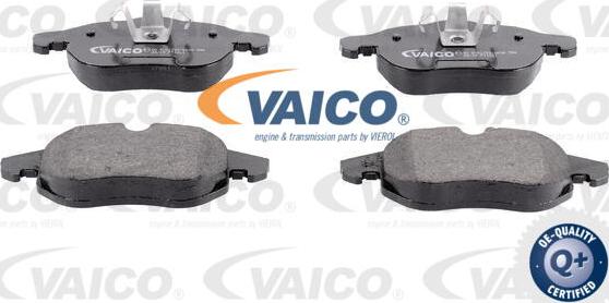 VAICO V24-0153 - Тормозные колодки, дисковые, комплект www.autospares.lv