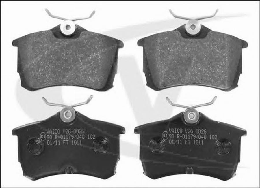 VAICO V26-0026 - Brake Pad Set, disc brake www.autospares.lv