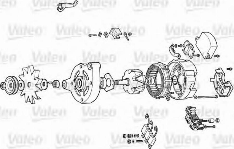 Valeo 9AL2607P - Ģeneratora sprieguma regulators autospares.lv