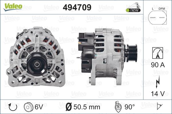 Valeo 494709 - Alternator www.autospares.lv