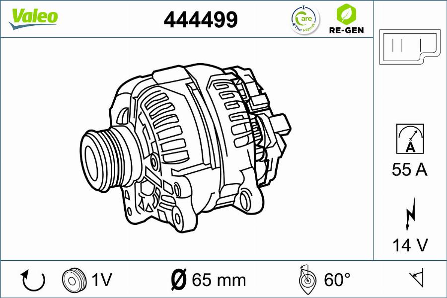 Valeo 444499 - Ģenerators autospares.lv