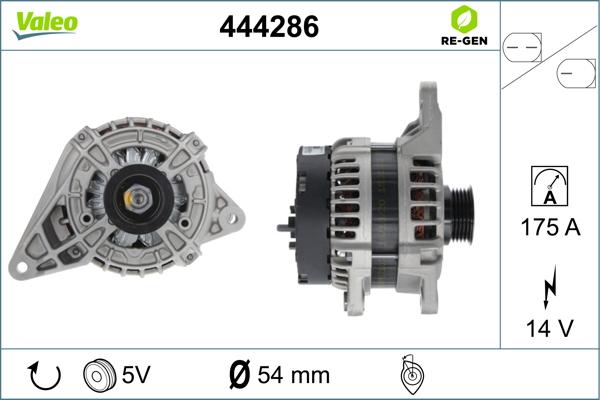 Valeo 444286 - Ģenerators www.autospares.lv