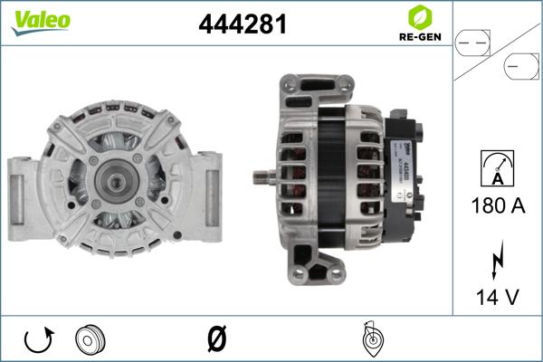 Valeo 444281 - Ģenerators autospares.lv