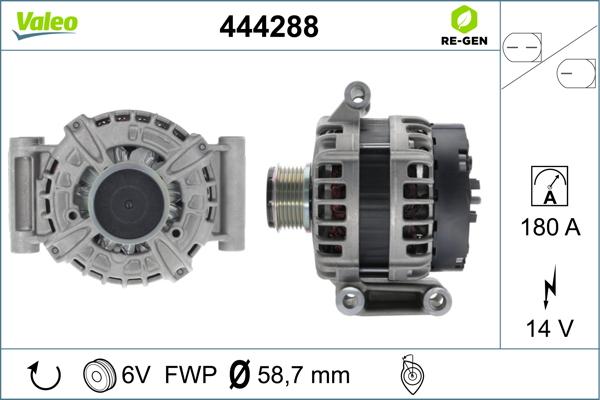 Valeo 444288 - Alternator www.autospares.lv