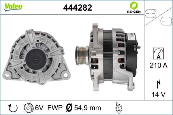 Valeo 444282 - Ģenerators www.autospares.lv