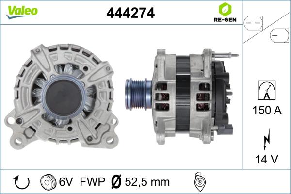 Valeo 444274 - Alternator www.autospares.lv