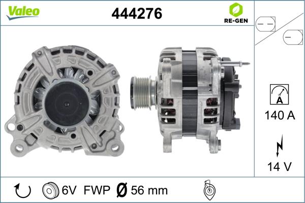 Valeo 444276 - Alternator www.autospares.lv