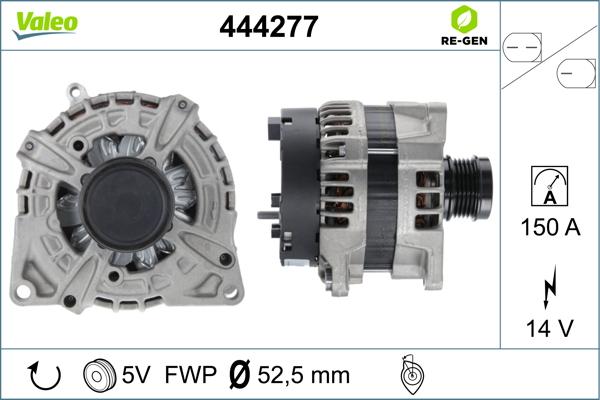 Valeo 444277 - Ģenerators www.autospares.lv