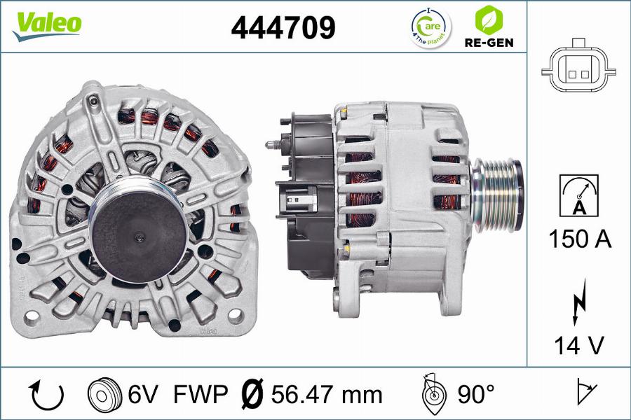 Valeo 444709 - Ģenerators autospares.lv