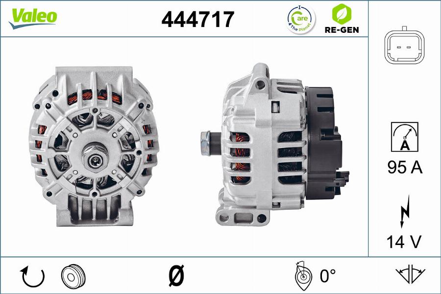 Valeo 444717 - Ģenerators autospares.lv