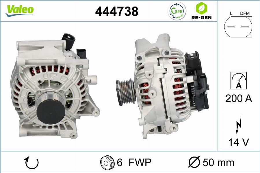 Valeo 444738 - Alternator www.autospares.lv