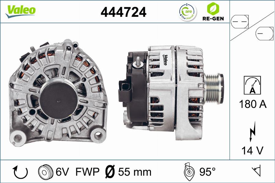 Valeo 444724 - Ģenerators autospares.lv