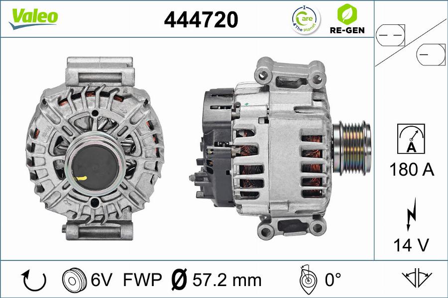 Valeo 444720 - Ģenerators autospares.lv