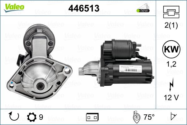 Valeo 446513 - Starteris www.autospares.lv