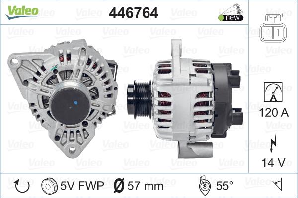 Valeo 446764 - Alternator www.autospares.lv