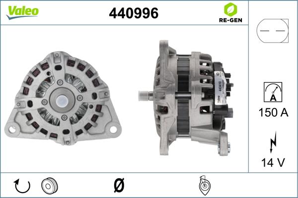 Valeo 440996 - Ģenerators autospares.lv