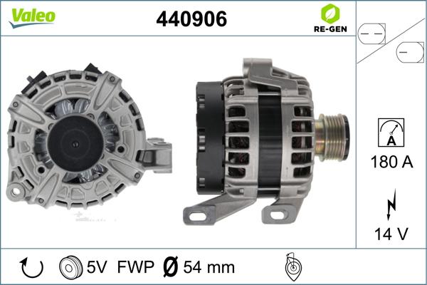 Valeo 440906 - Генератор www.autospares.lv