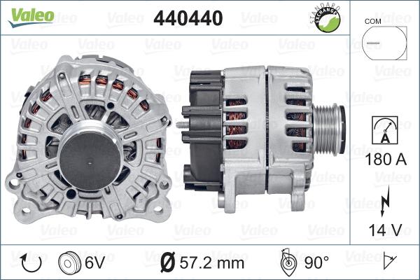 Valeo 440440 - Генератор www.autospares.lv