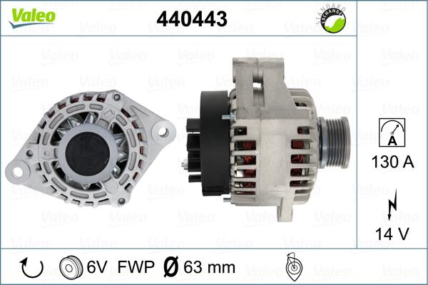 Valeo 440443 - Ģenerators autospares.lv