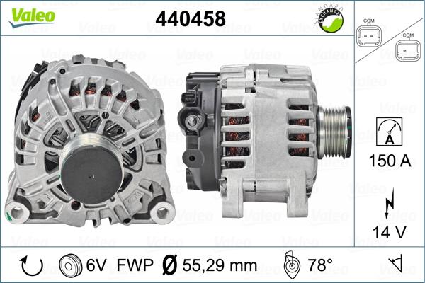 Valeo 44.04.58 - Alternator www.autospares.lv