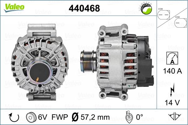 Valeo 440468 - Alternator www.autospares.lv