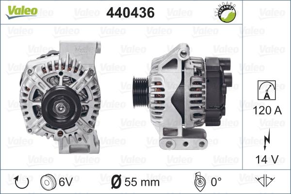 Valeo 440436 - Ģenerators www.autospares.lv