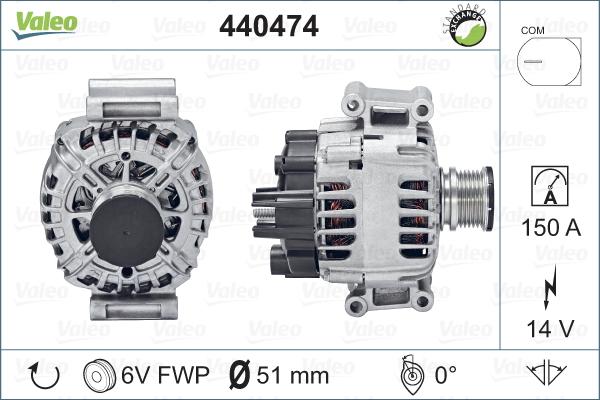 Valeo 440474 - Alternator www.autospares.lv