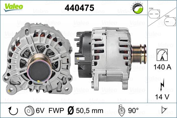 Valeo 440475 - Ģenerators autospares.lv