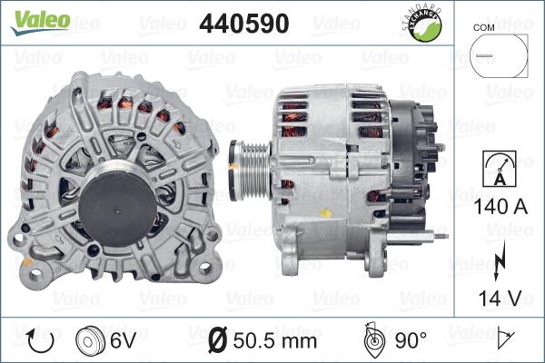 Valeo 440590 - Alternator www.autospares.lv