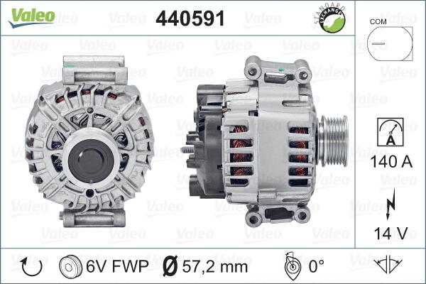 Valeo 440591 - Ģenerators www.autospares.lv