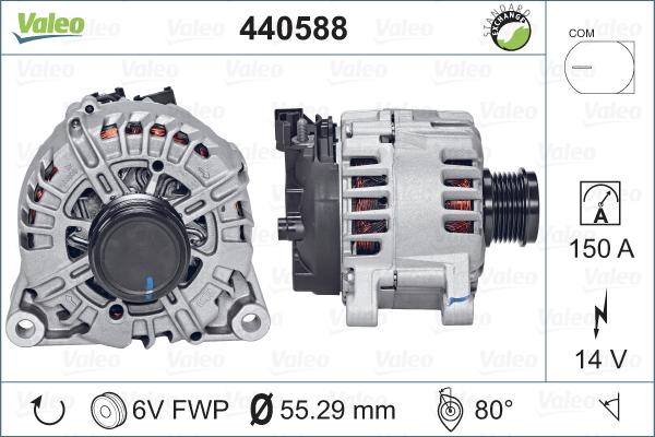 Valeo 440588 - Ģenerators autospares.lv