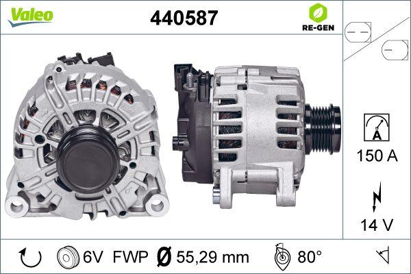 Valeo 440587 - Ģenerators autospares.lv