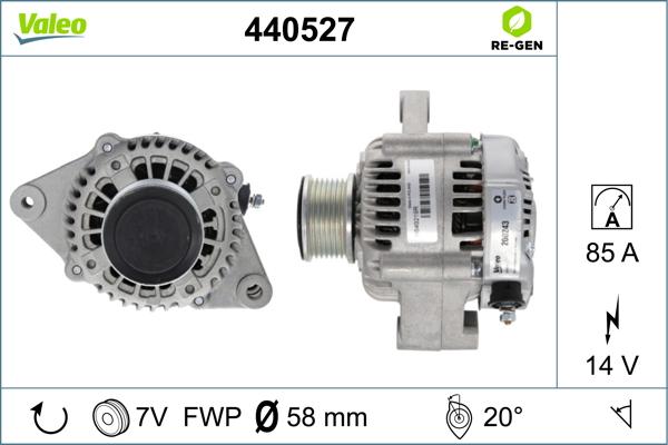 Valeo 440527 - Ģenerators autospares.lv