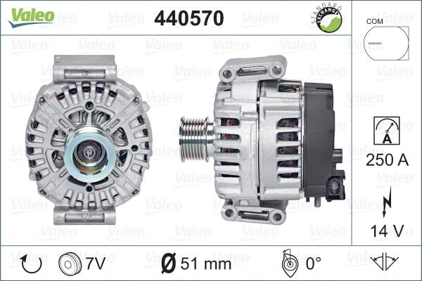 Valeo 440570 - Ģenerators www.autospares.lv