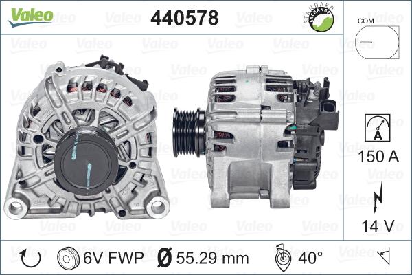 Valeo 440578 - Ģenerators autospares.lv