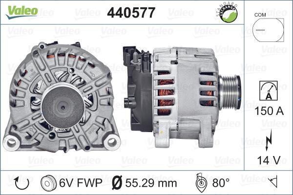 Valeo 440577 - Ģenerators autospares.lv