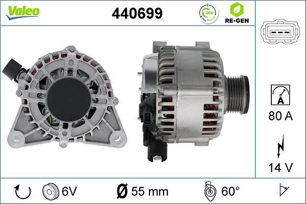 Valeo 440699 - Ģenerators autospares.lv