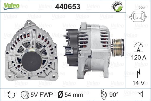 Valeo 440653 - Ģenerators autospares.lv