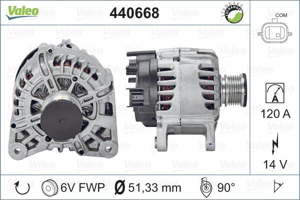 Valeo 440668 - Ģenerators www.autospares.lv