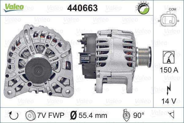 Valeo 440663 - Ģenerators autospares.lv